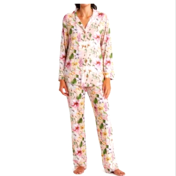Posh Peanut Luxe Pajamas Set Margot Floral Long Sleeve Bamboo Women 2XL NWT